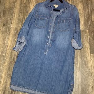 Jean shirt dress